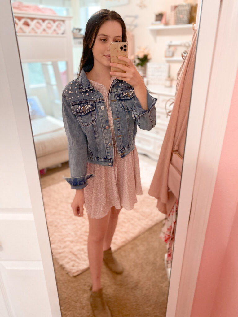 Affordable Pearl Denim Jacket Outfit | How To Style A Pearl Jean Jacket