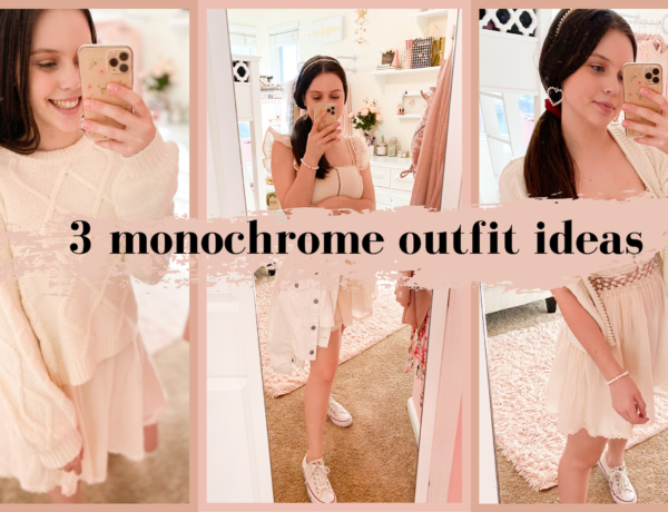 white monochromatic outfit ideas