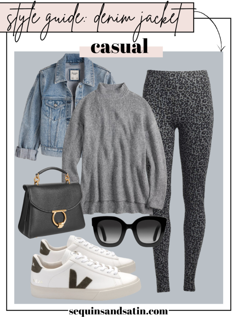 casual denim jacket outfit