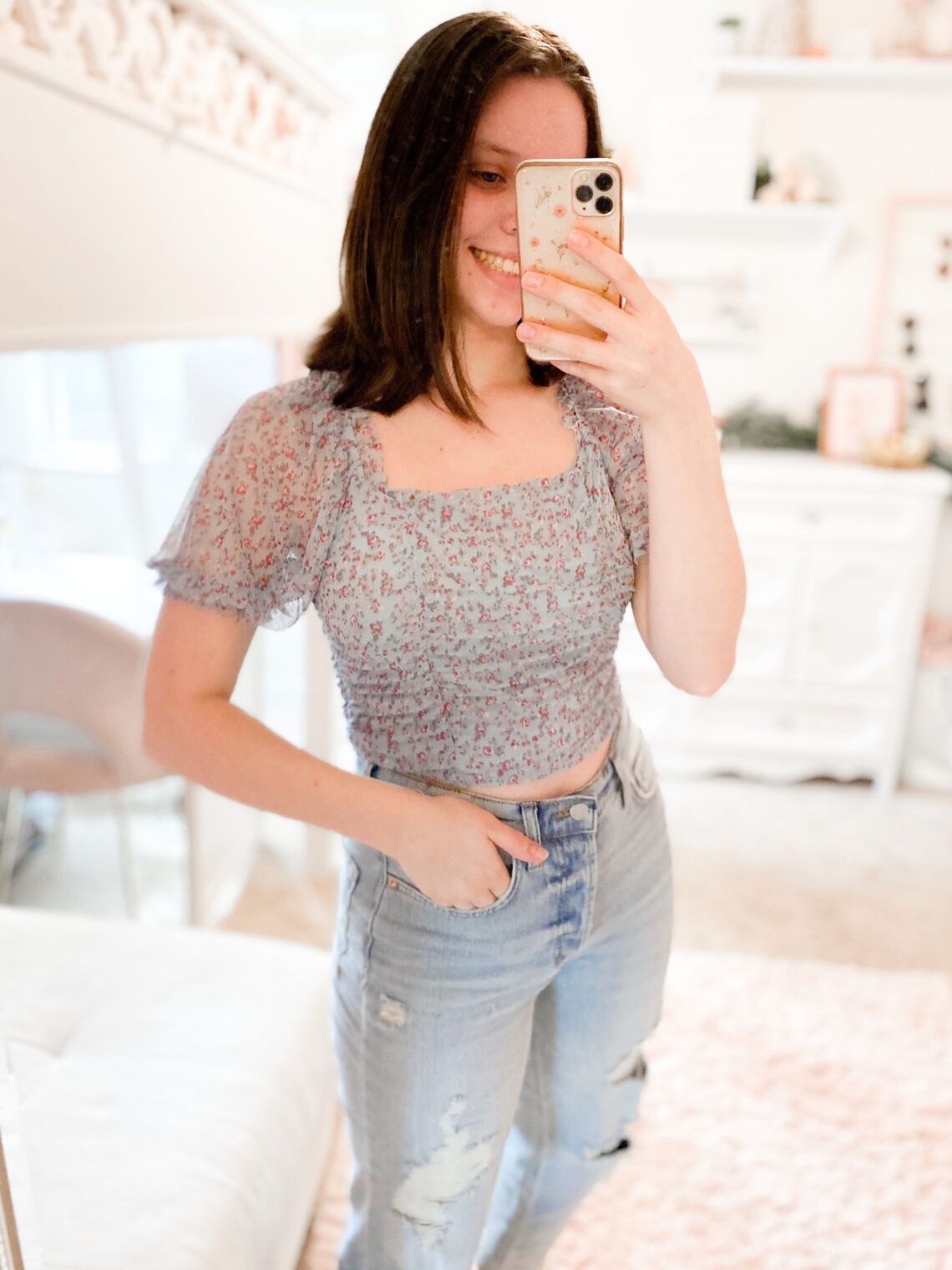 Cute Floral Top