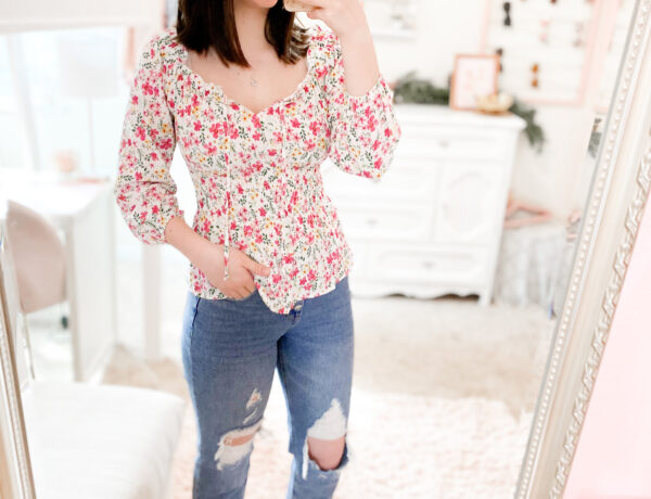 floral top outfit