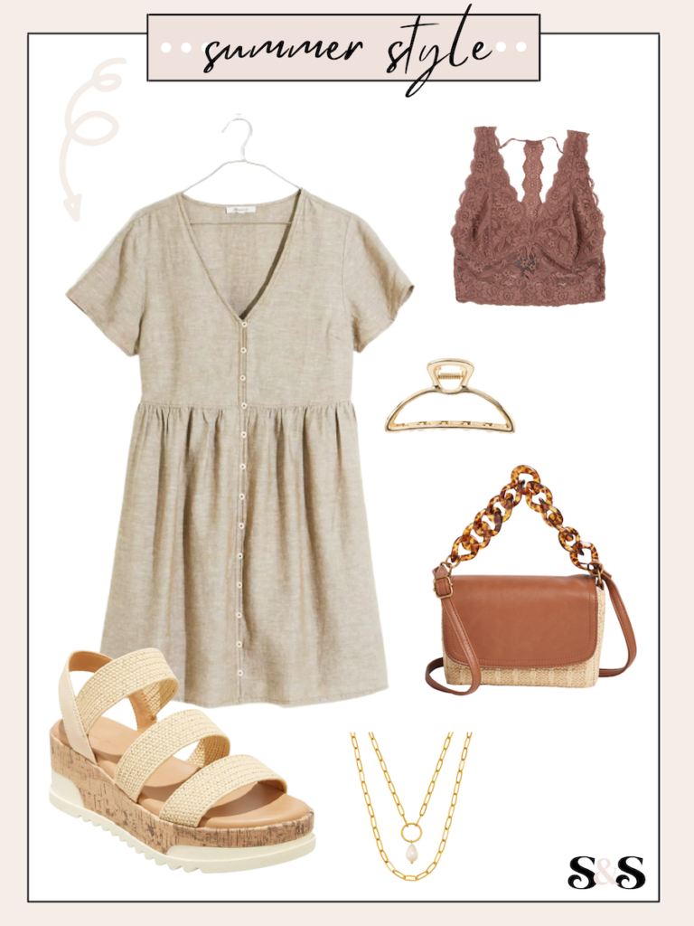 neutral summer outfit