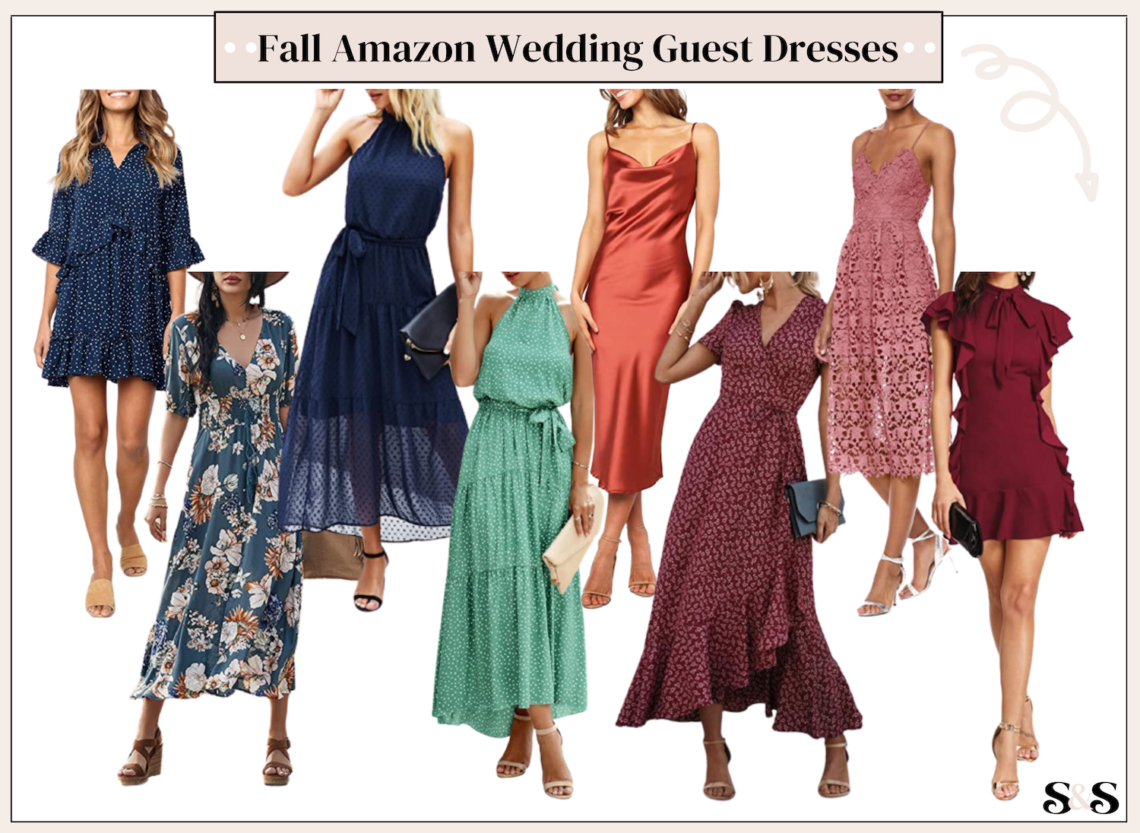 12 Best Fall Wedding Guest Dresses On Amazon