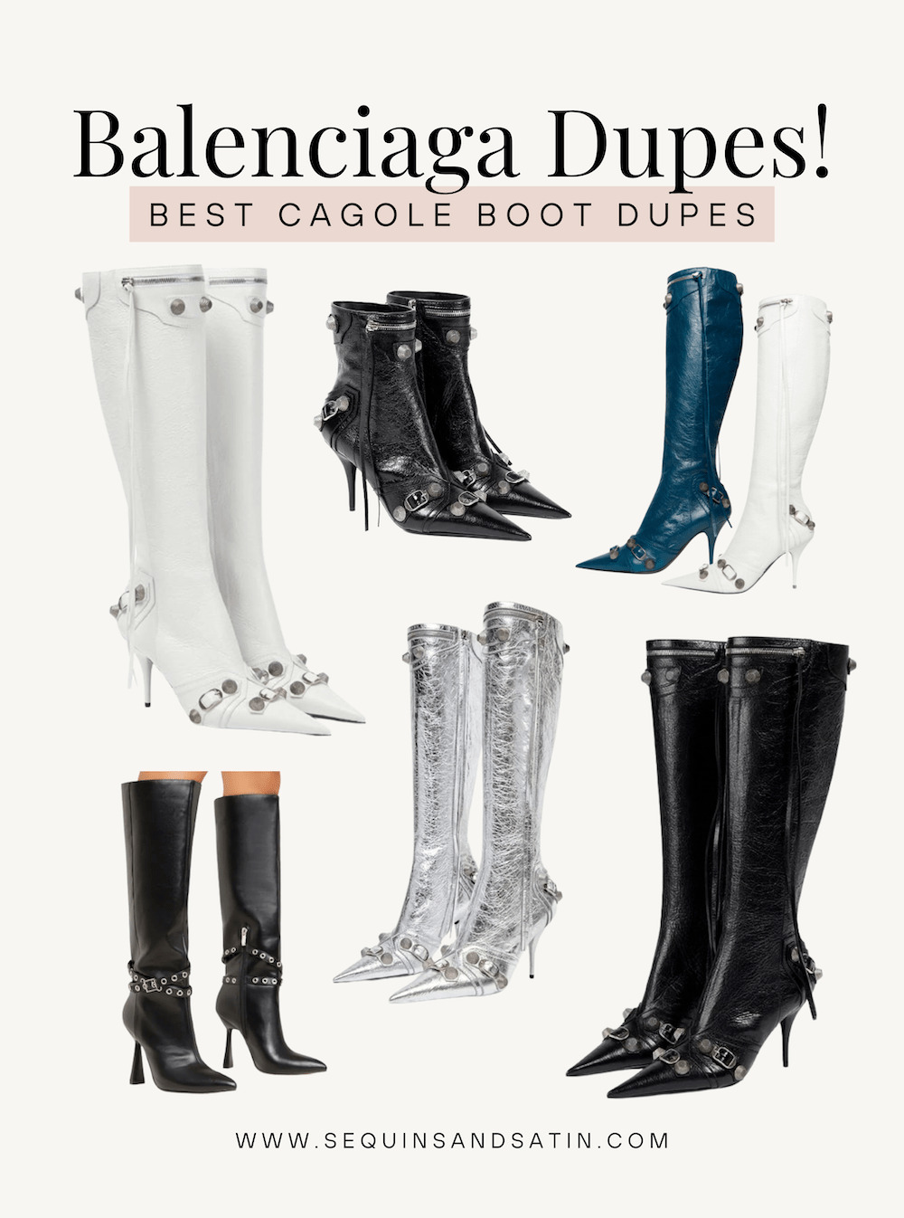 Best Balenciaga Cagole boots dupes