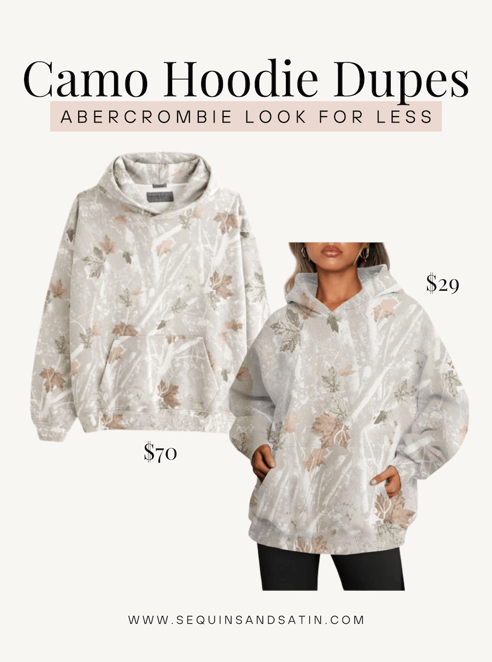 Best Abercrombie Camo Hoodie Dupes Under 30