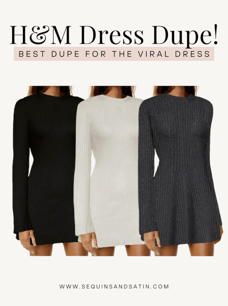 Best Amazon Dupe For The Viral HM Dress, viral hm dress dupes amazon