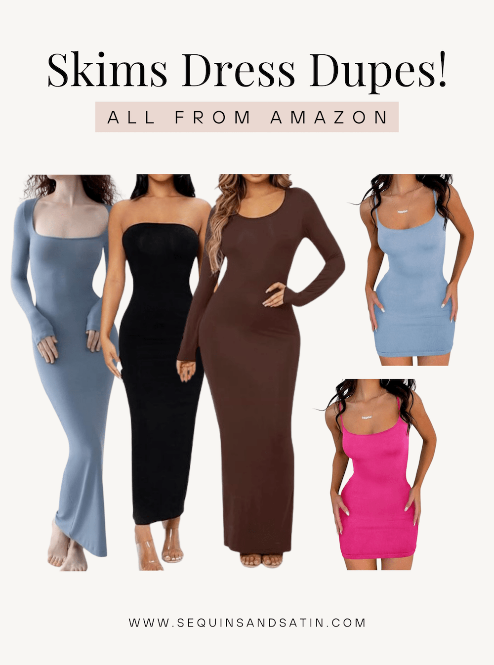 7 Best Skims Dress Dupes On Amazon Under $50!