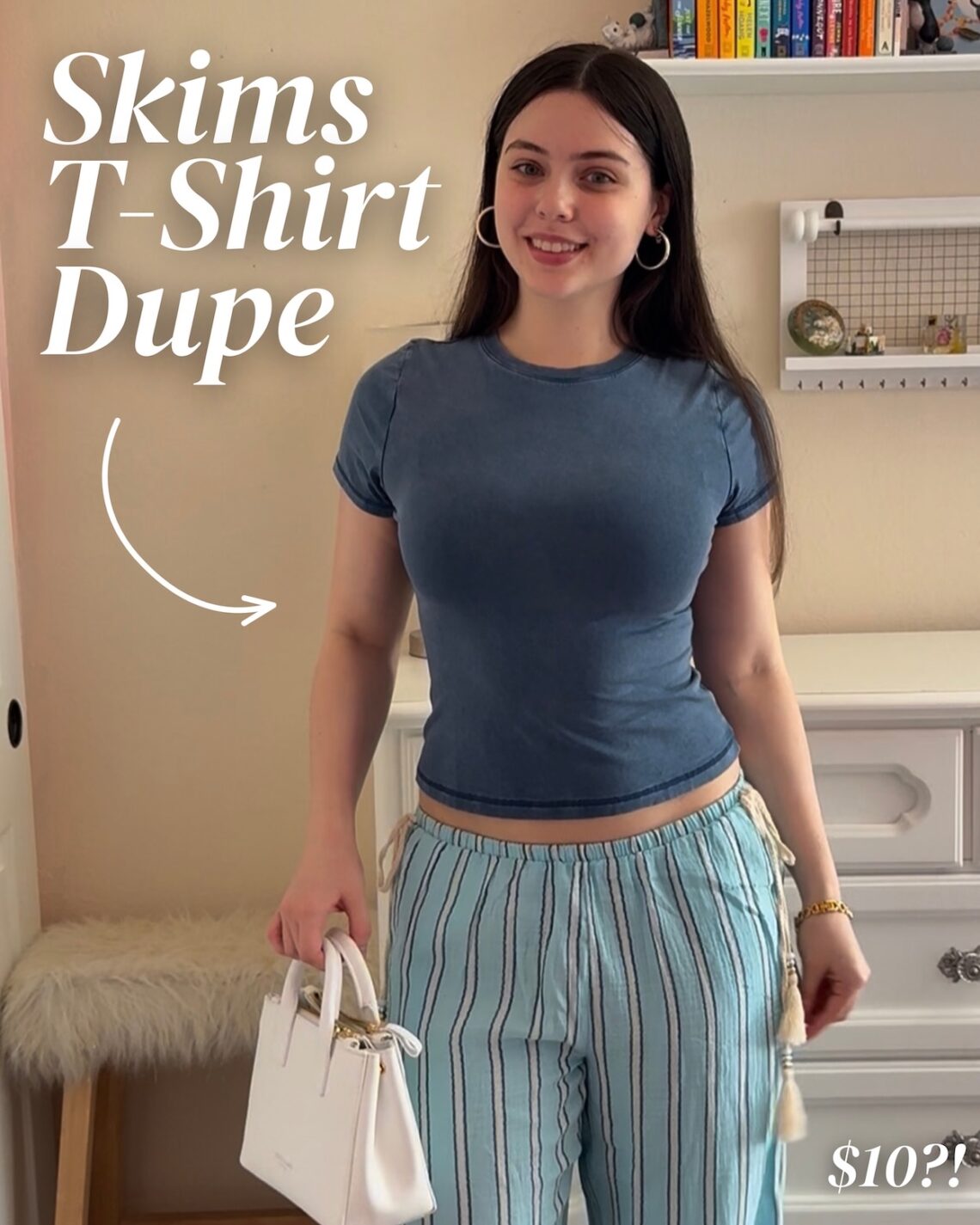 skims cotton tshirt dupe from walmart