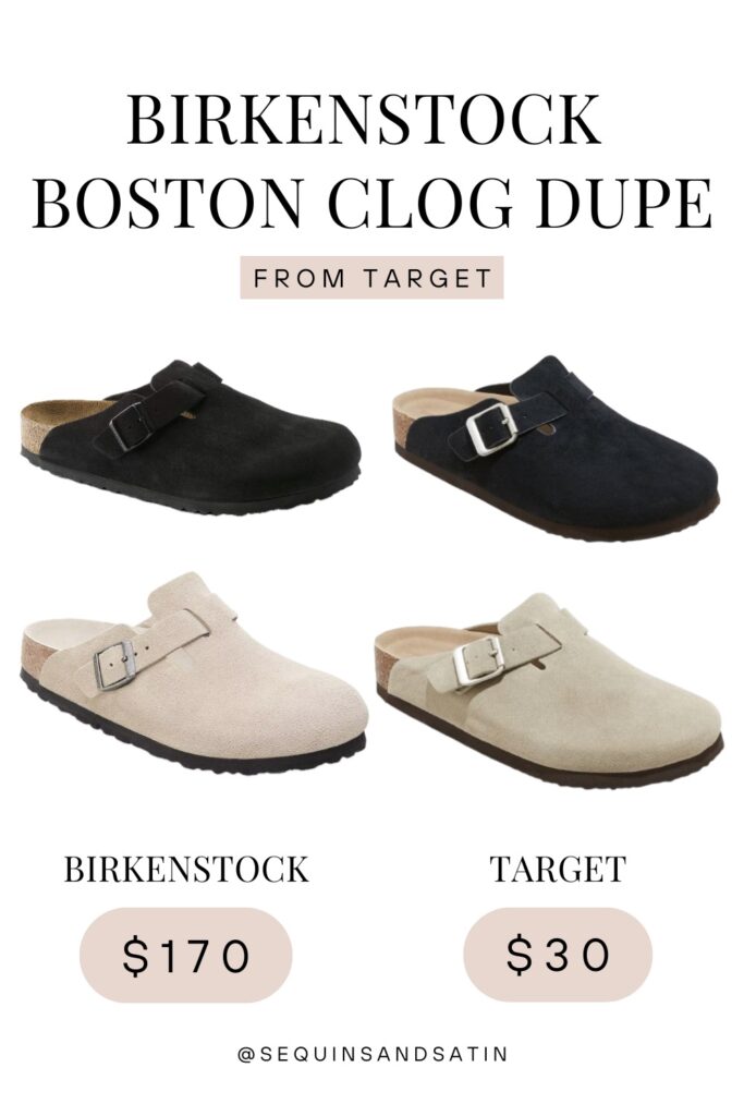 Best Birkenstock Boston Clog Dupe From Target