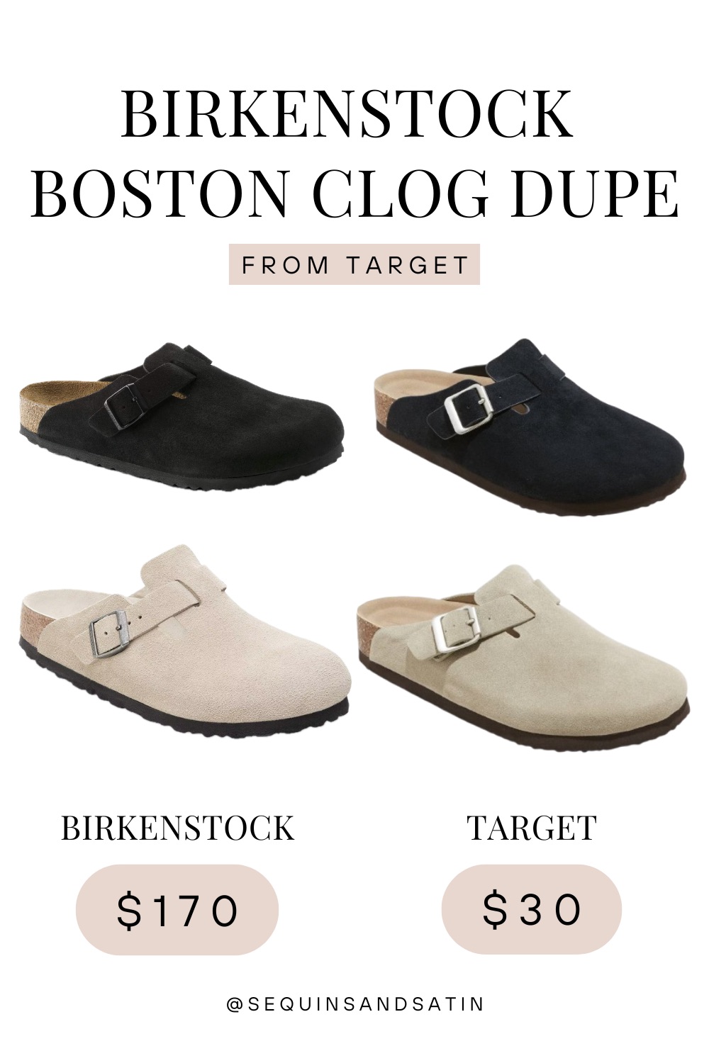 Best Birkenstock Boston Clog Dupe From Target
