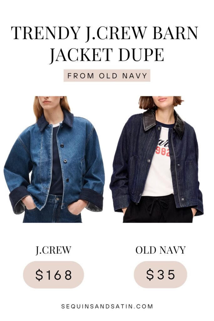 Best J.Crew Barn Jacket Dupe From Old Navy