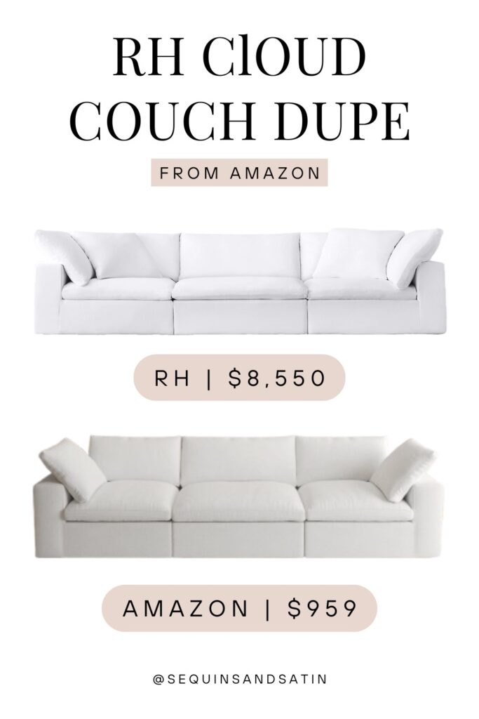 Best RH Cloud Couch Dupe From Amazon